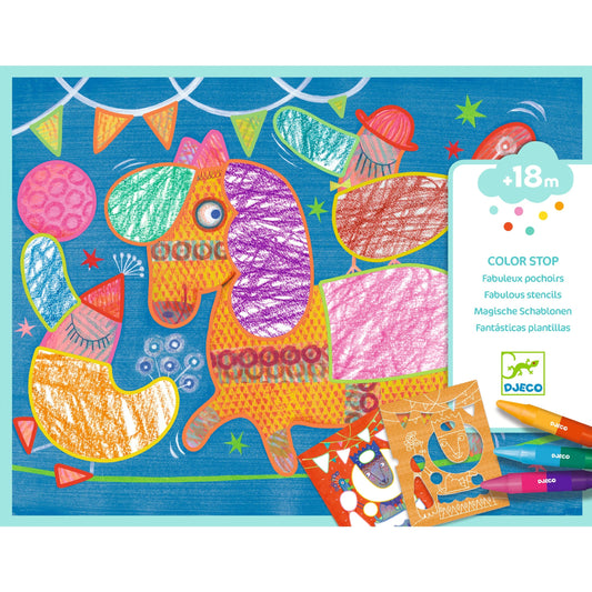 Design By Djeco Arte y Manualidades Plantillas de dibujo - Color stop DJ08989