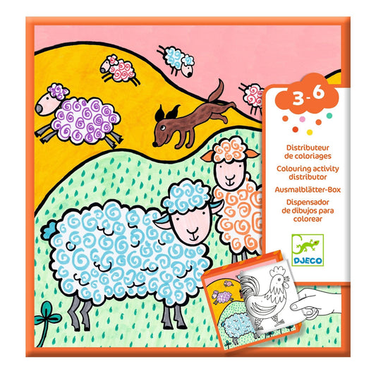 Design By Djeco Arte y Manualidades Plantillas de Dibujo - Farm DJ00050
