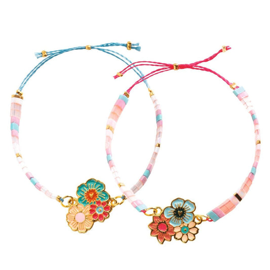 Design By Djeco Arte y Manualidades Pulseras Duo Flores