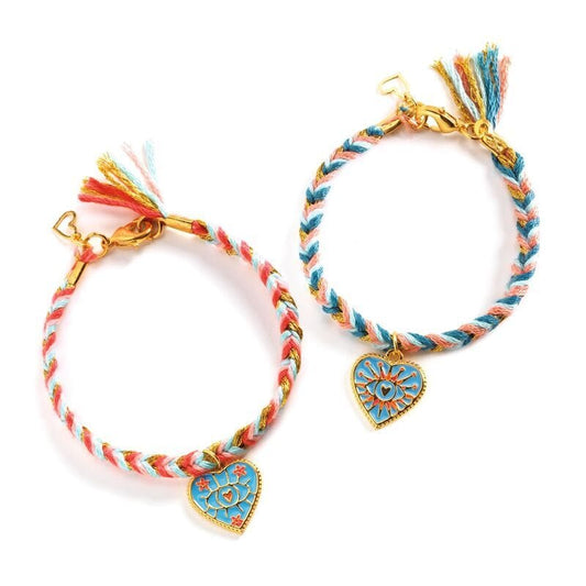 Design By Djeco Arte y Manualidades Pulseras hilo corazones de amistad