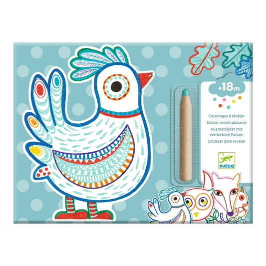 Design By Djeco Arte y Manualidades Set de pintura mágica - Amigos mágicos DJ00063