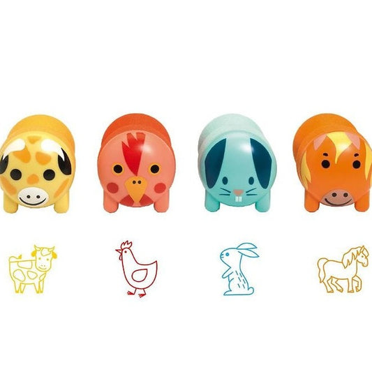 Design By Djeco Arte y Manualidades Set de timbres Granja