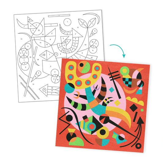 Design By Djeco Arte y Manualidades Set para colorear con arena