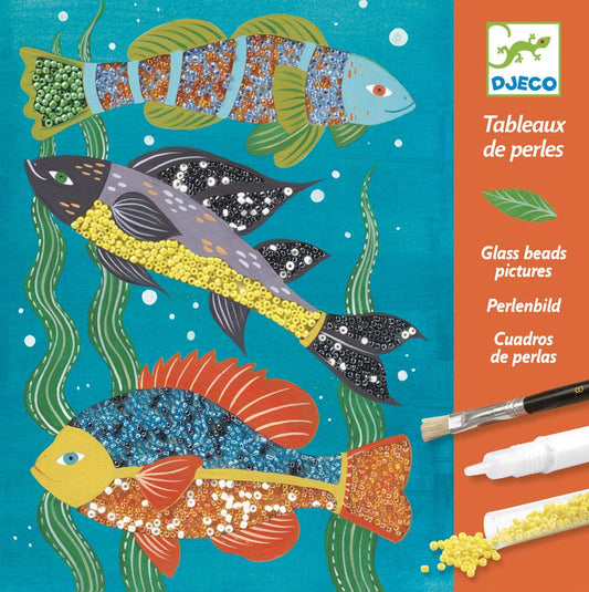 Design By Djeco Arte y Manualidades Set para decorar con mostacillas Animales