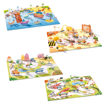 Design By Djeco Sticker Set Stickers elevables Vehículos - Design By Djeco DJ00043