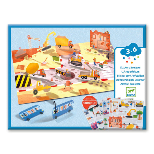 Design By Djeco Sticker Set Stickers elevables Vehículos - Design By Djeco DJ00043