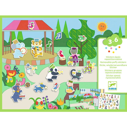 Design By Djeco Sticker Stickers reutilizables Fanfarria - Desing By Djeco DJ09947