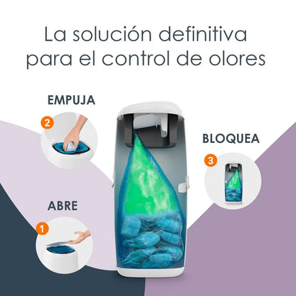 Diaper Genie Artículos para el baño Pack Contenedor de pañales Classic + Recambio 270 u - Diaper Genie I000660-I000685