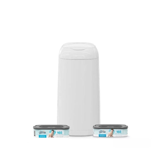 Diaper Genie Artículos para el baño Pack Contenedor de pañales Classic + Recambio Jumbo 165 Pañales - Diaper Genie I000917/I000660