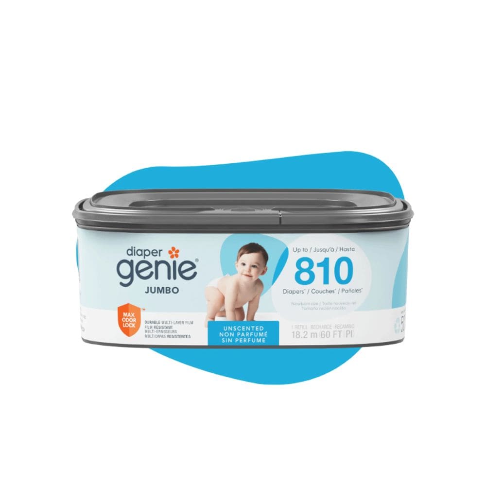 Diaper Genie Artículos para el baño Recambio individual basurero Diaper Genie Jumbo 810 pañales I000917