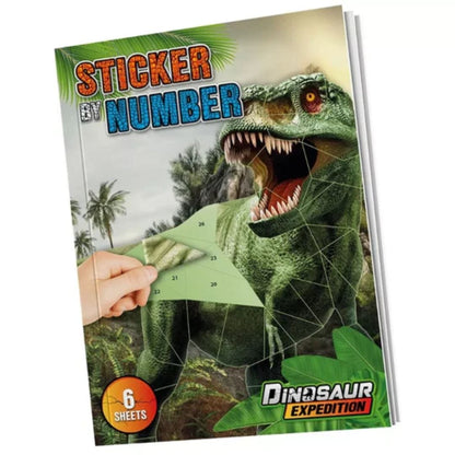 Dinosaur Expedition Libro Actividades Libro Stickers por números Dinosaurio  - Dinosaur Expedition DE130004