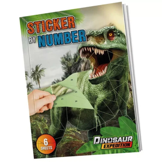 Dinosaur Expedition Libro Actividades Libro Stickers por números Dinosaurio  - Dinosaur Expedition DE130004