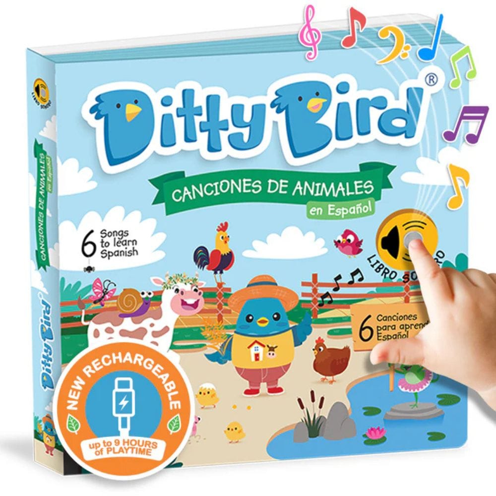 Ditty Bird Libro Musical Libro Interactivo Canciones de Animales en español - Ditty Bird DI021
