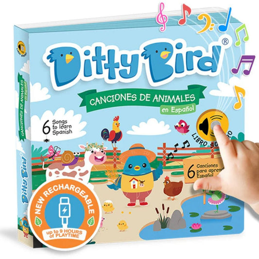 Ditty Bird Libro Musical Libro Interactivo Canciones de Animales en español - Ditty Bird DI021
