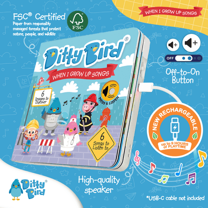 Ditty Bird Libro Musical Libro Interactivo Musical Career Songs - Ditty Bird DI024