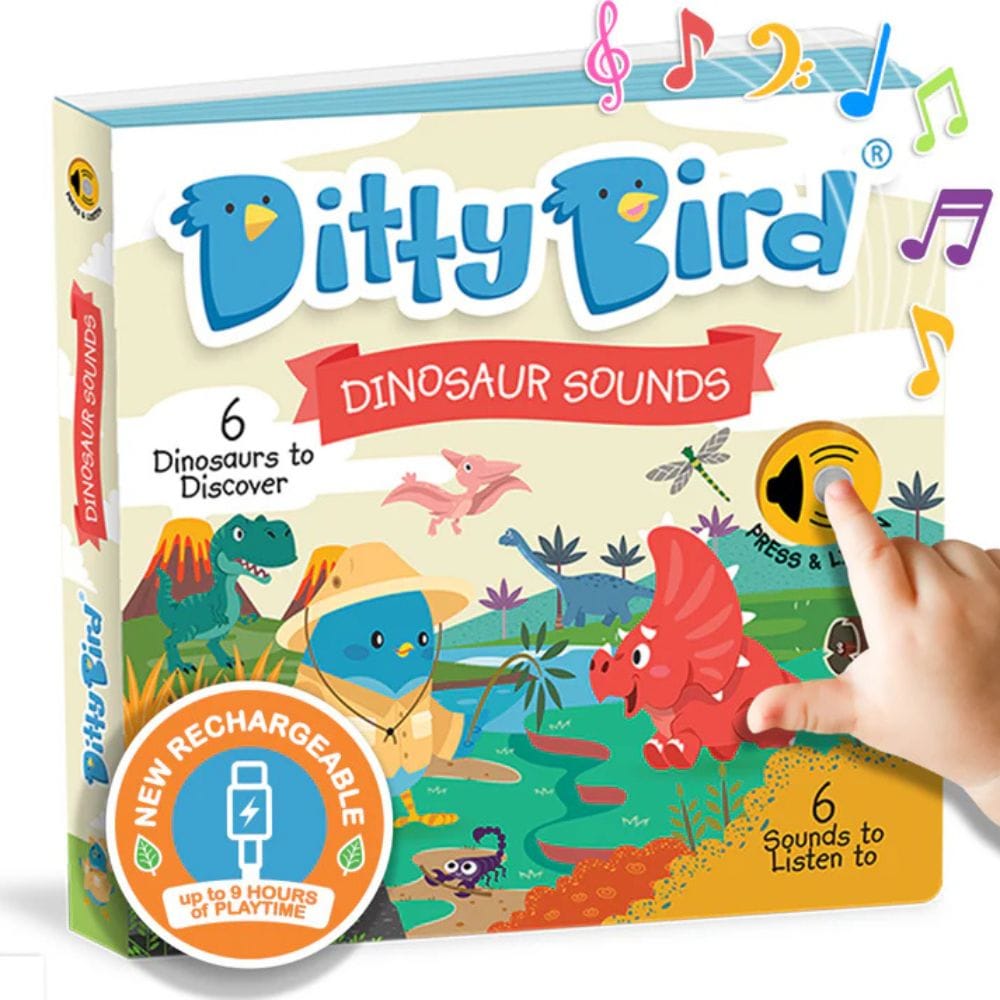 Ditty Bird Libro Musical Libro Interactivo Musical Dinosaur Sounds - Ditty Bird DI015