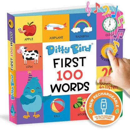 Ditty Bird Libro Musical Libro Interactivo Musical First 100 Words - Ditty Bird DI027