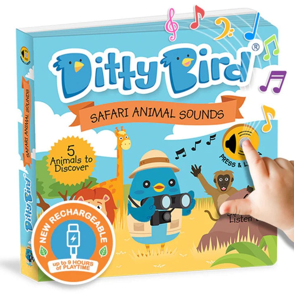Ditty Bird Libro Musical Libro Interactivo Musical Safari Animal Sounds - Ditty Bird DI008