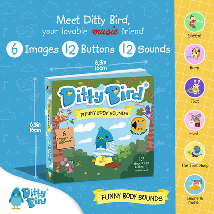 Ditty Bird Libro Musical Libro Musical Funny Body Sounds - Ditty Bird DI031