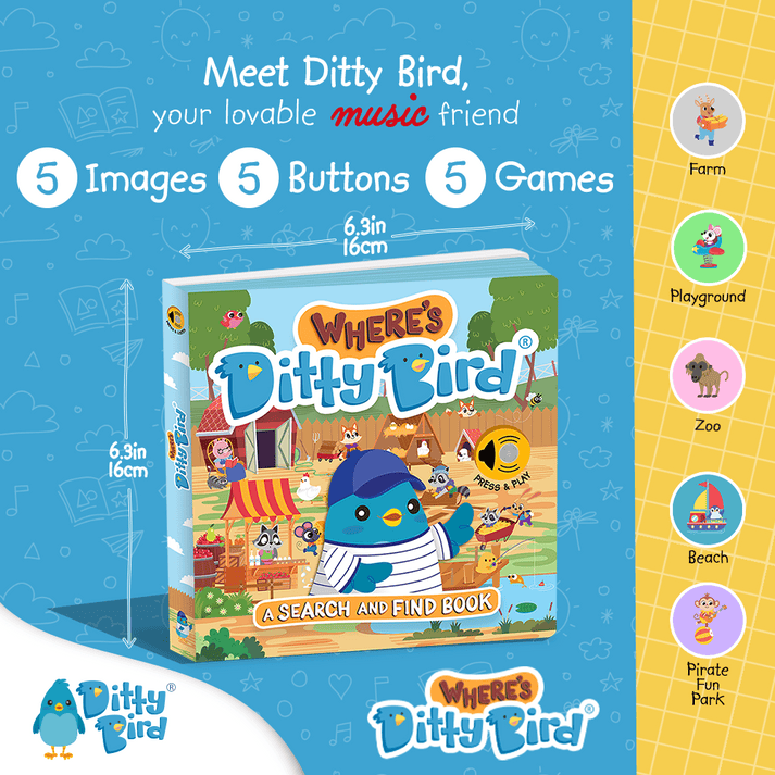 Ditty Bird Libro Musical Libro Musical Wheres - Ditty Bird DI041UC