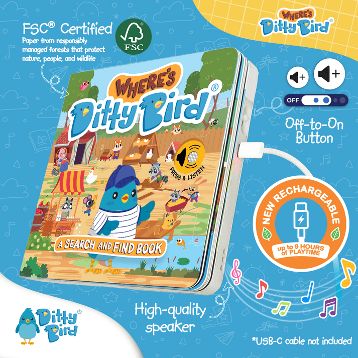 Ditty Bird Libro Musical Libro Musical Wheres - Ditty Bird DI041UC