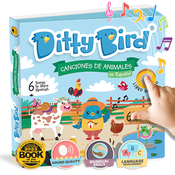 Ditty Bird Libros Libro Interactivo Canciones de Animales en español DI021