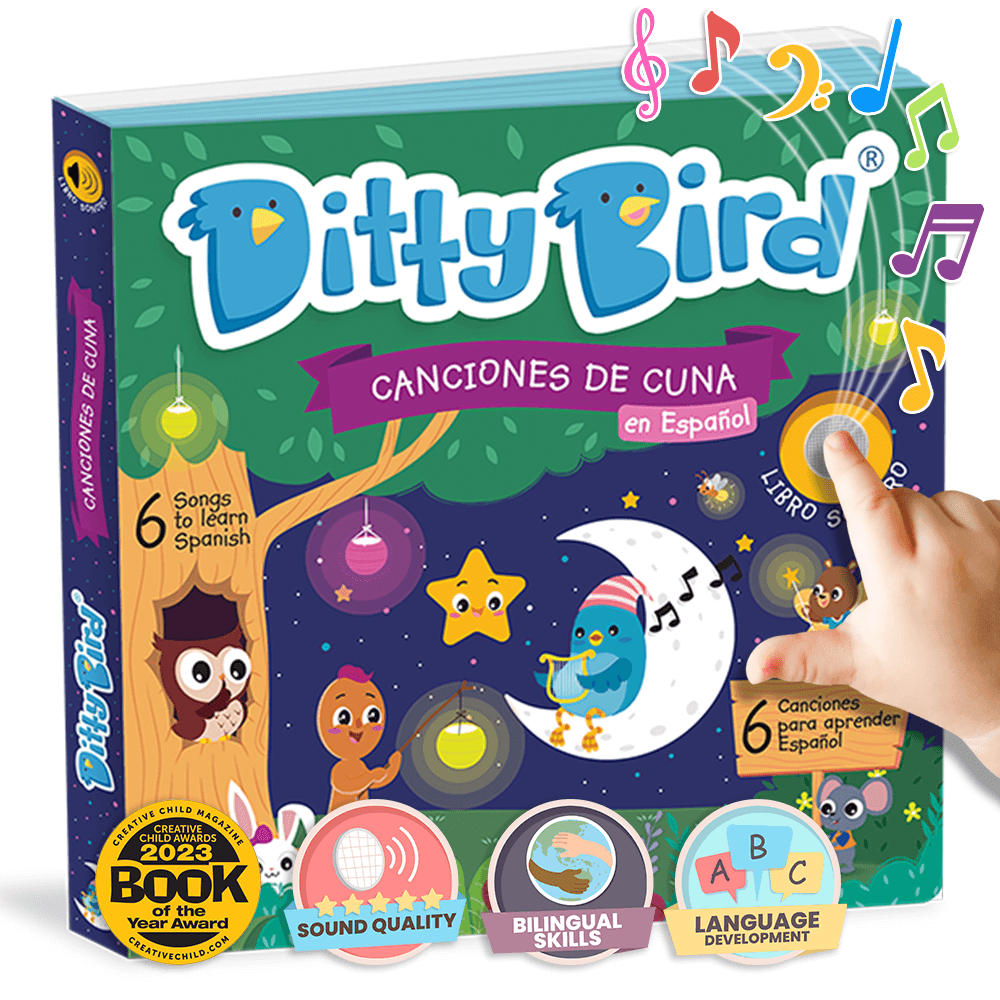 Ditty Bird Libros Libro Interactivo Canciones de Cuna en español DI022