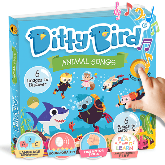 Ditty Bird Libros Libro Interactivo Musical Animal Songs DI017