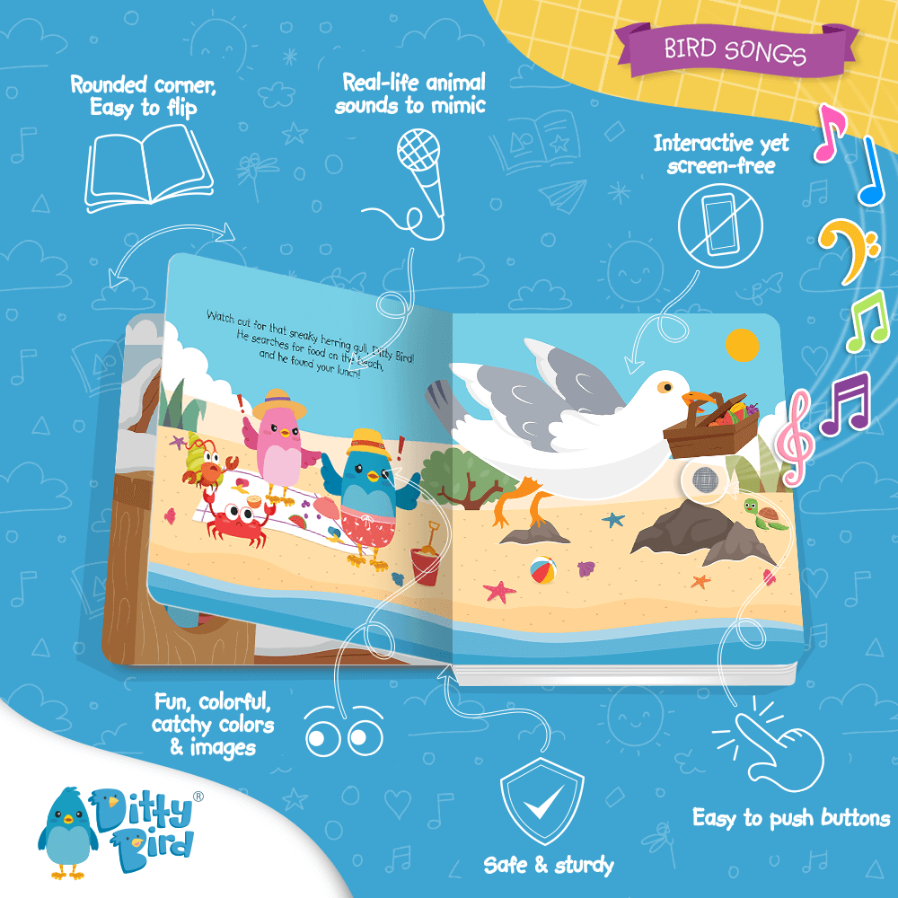 Ditty Bird Libros Libro Interactivo Musical Bird Songs DI009