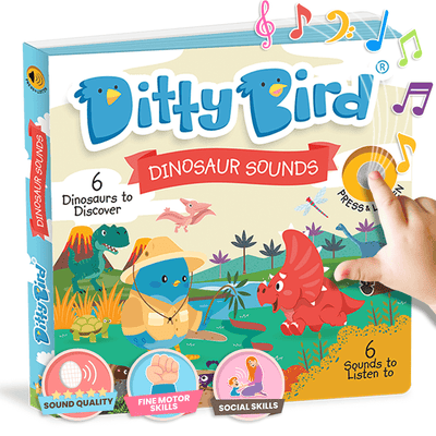 Ditty Bird Libros Libro Interactivo Musical Dinosaur Sounds DI015