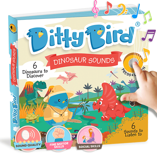 Ditty Bird Libros Libro Interactivo Musical Dinosaur Sounds DI015