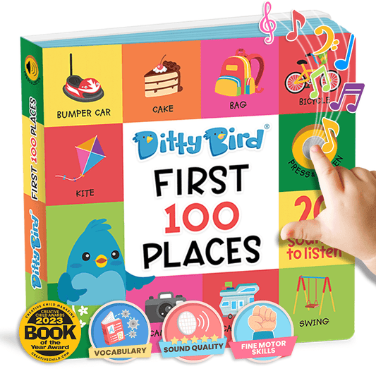 Ditty Bird Libros Libro Interactivo Musical First 100 Places DI029