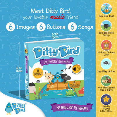 Ditty Bird Libros Libro Interactivo Musical Nursery Rhymes DI002