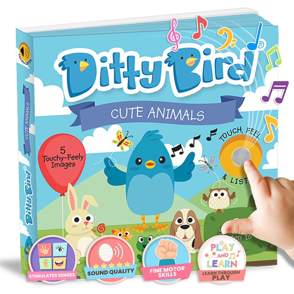 Ditty Bird Libros Libro Interactivo Musical Touch the Cute Animals DI010