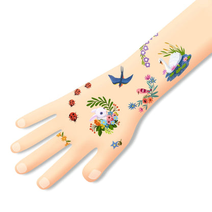 Djeco Accesorios Tatuajes temporales Feliz primavera - Design by Djeco DJ09591