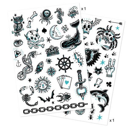 Djeco Accesorios Tatuajes temporales Lado oscuro - Design by Djeco DJ09594