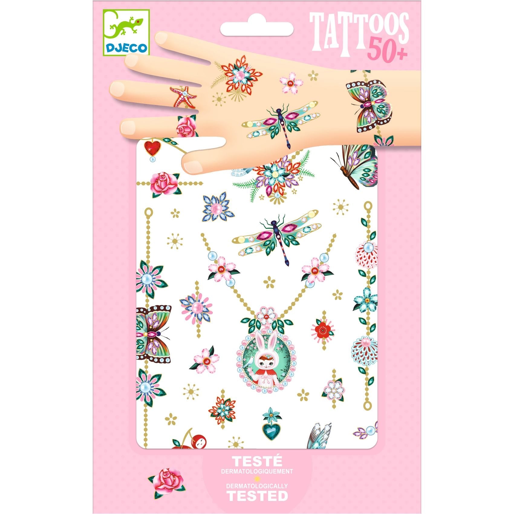 Djeco Accesorios Tatuajes temporales Las joyas de Fiona - Design by Djeco DJ09586