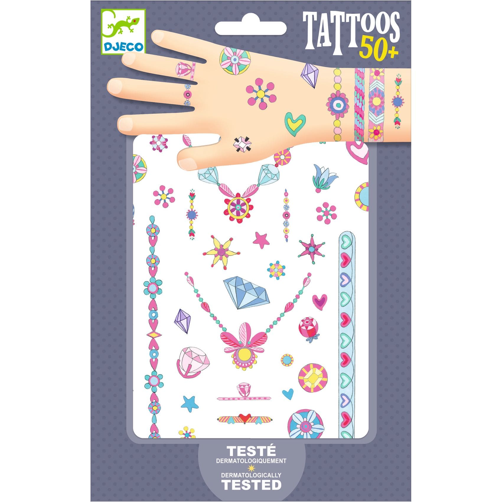 Djeco Accesorios Tatuajes temporales Las joyas de Jenni - Design by Djeco DJ09587
