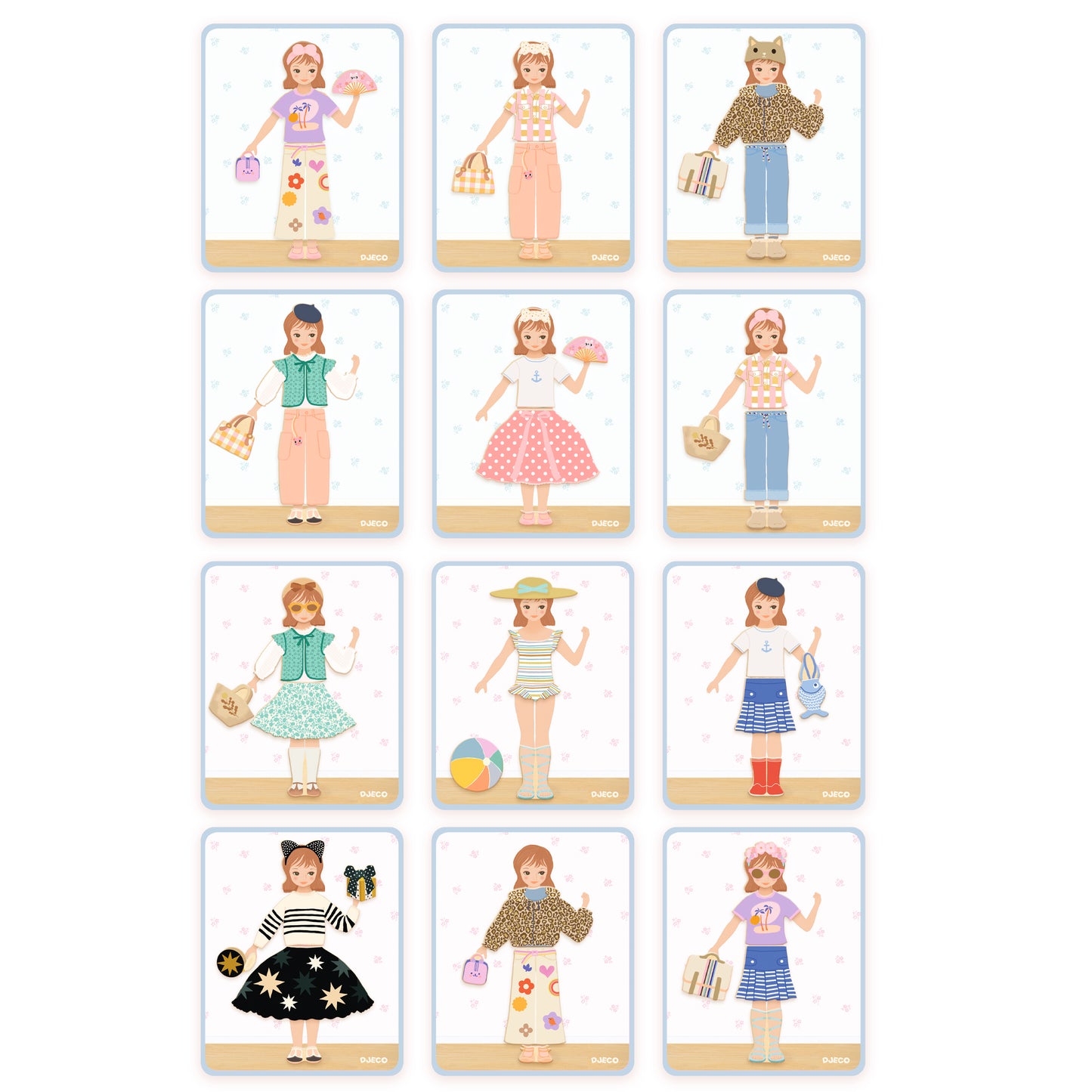 DJECO Arte / Manualidades Juego Magnético Inzebox Dressing – Vestir y Combinar-  DJECO DJ03073