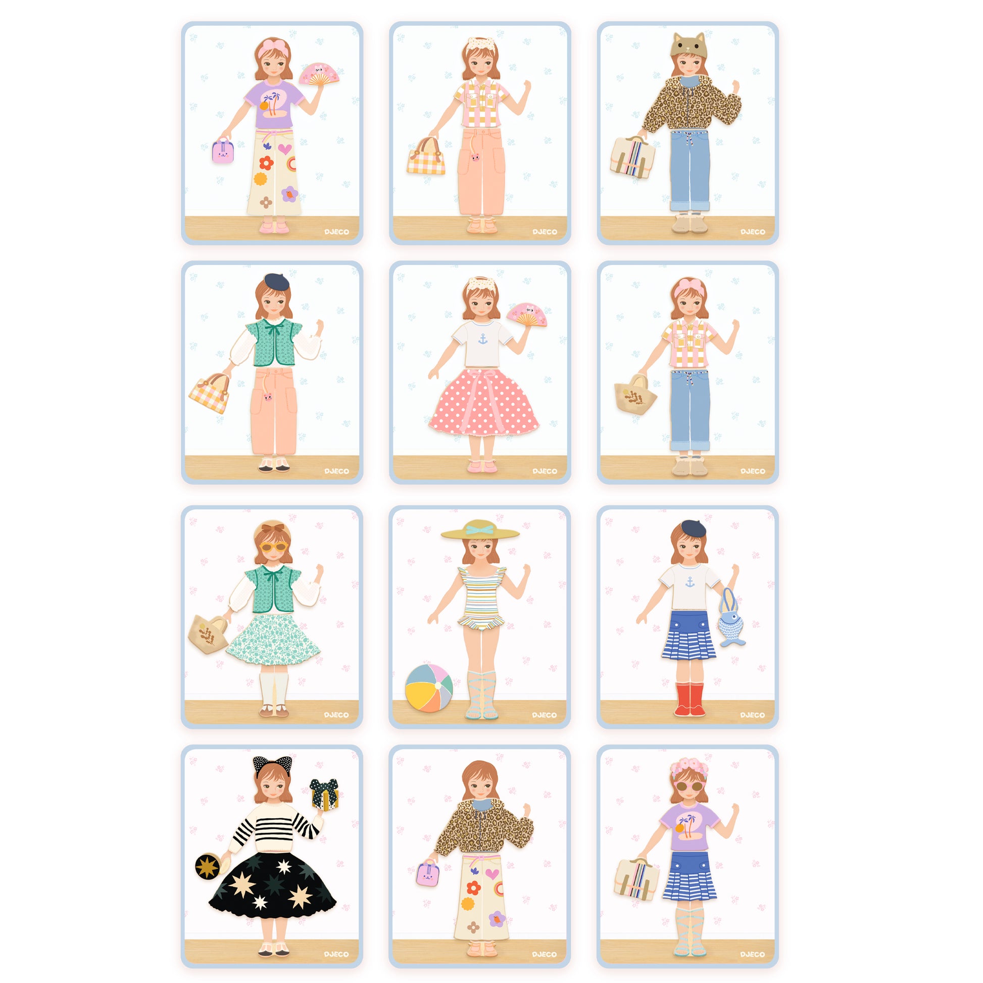 DJECO Arte / Manualidades Juego Magnético Inzebox Dressing – Vestir y Combinar-  DJECO DJ03073