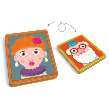 DJECO Arte / Manualidades Juego Magnético Inzebox Portraits – Caras Divertidas- DJECO DJ03072