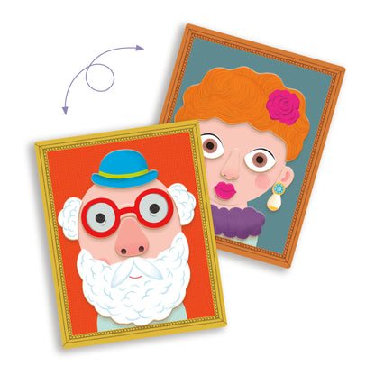 DJECO Arte / Manualidades Juego Magnético Inzebox Portraits – Caras Divertidas- DJECO DJ03072