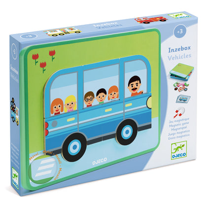 DJECO Arte / Manualidades Juego Magnético Inzebox Vehicles – Vehículosr-  DJECO DJ03074