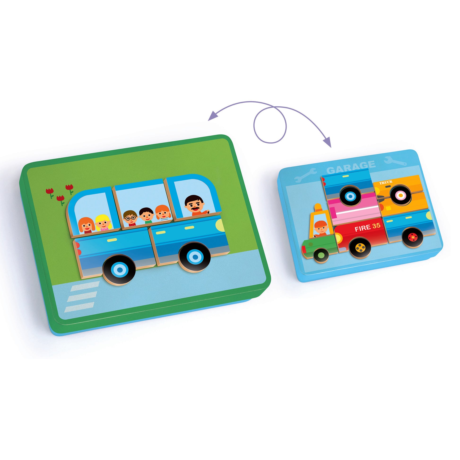 DJECO Arte / Manualidades Juego Magnético Inzebox Vehicles – Vehículosr-  DJECO DJ03074
