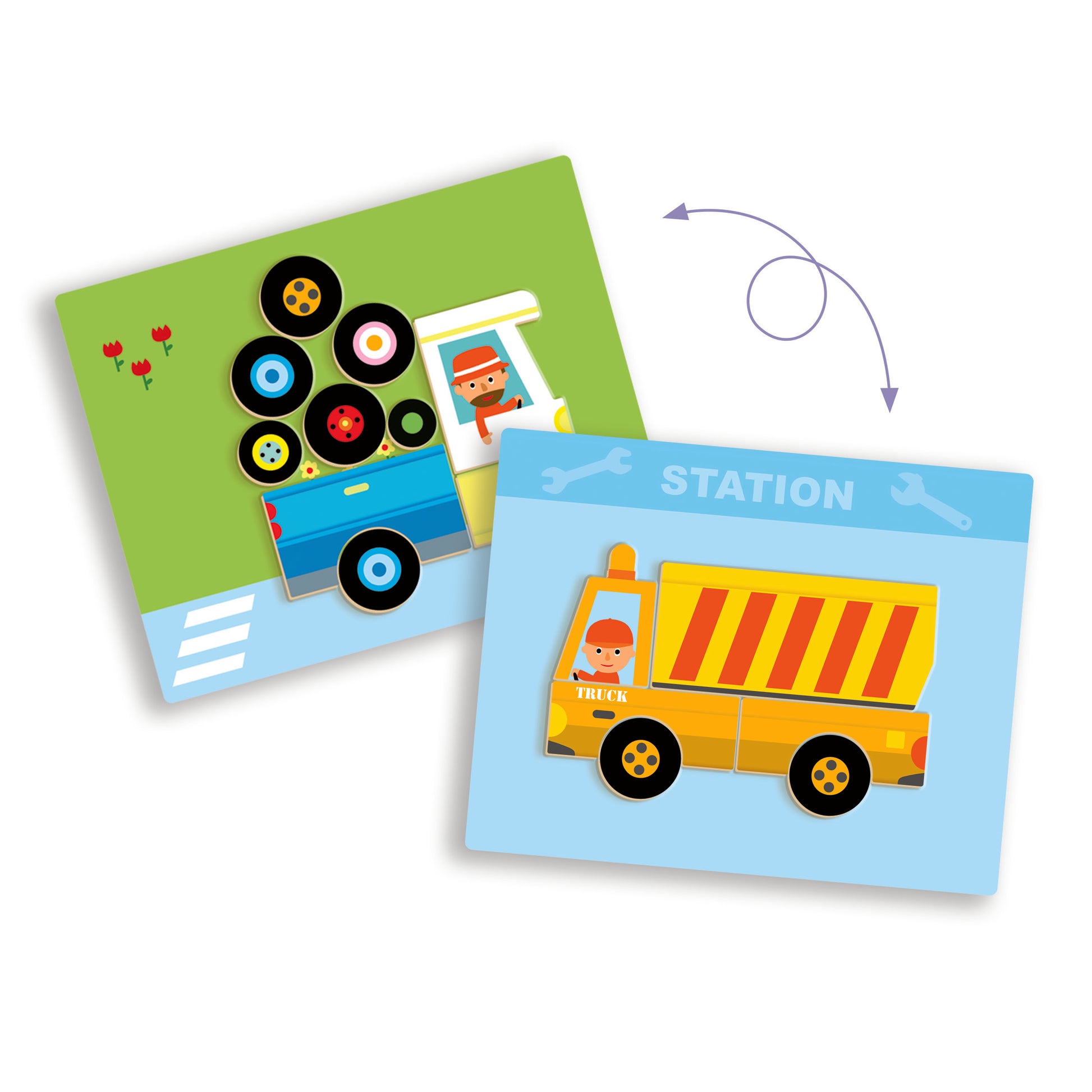 DJECO Arte / Manualidades Juego Magnético Inzebox Vehicles – Vehículosr-  DJECO DJ03074