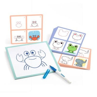Djeco Arte / Manualidades Set de dibujo Paso a paso Babies & Co - Djeco DJ08246