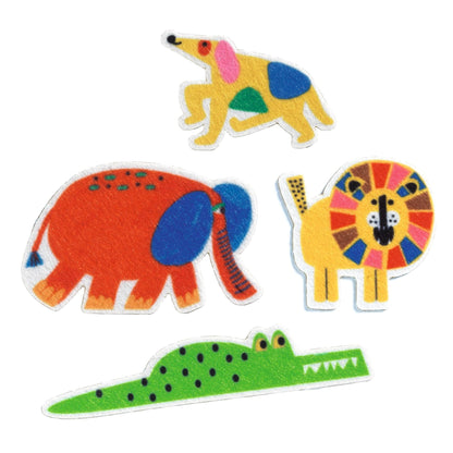 Djeco Arte / Manualidades Stickers de fieltro  ¡Animales por todas partes! - Design by Djeco DJ00950