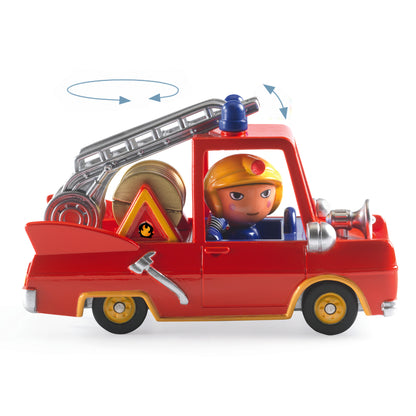 Djeco Auto Auto Crazy Motors Little Fire Truck – Camión de Bomberos- Djeco DJ05459
