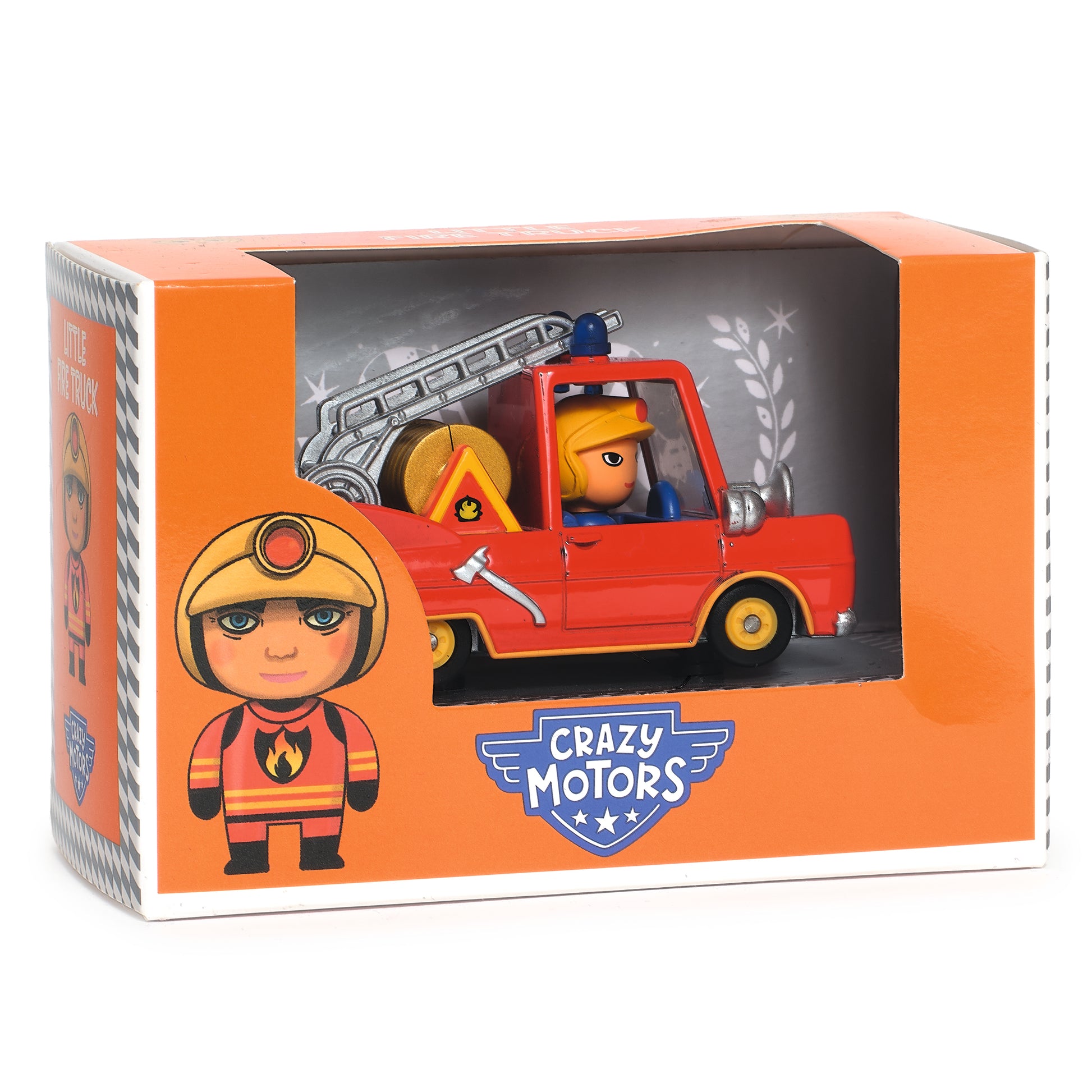 Djeco Auto Auto Crazy Motors Little Fire Truck – Camión de Bomberos- Djeco DJ05459