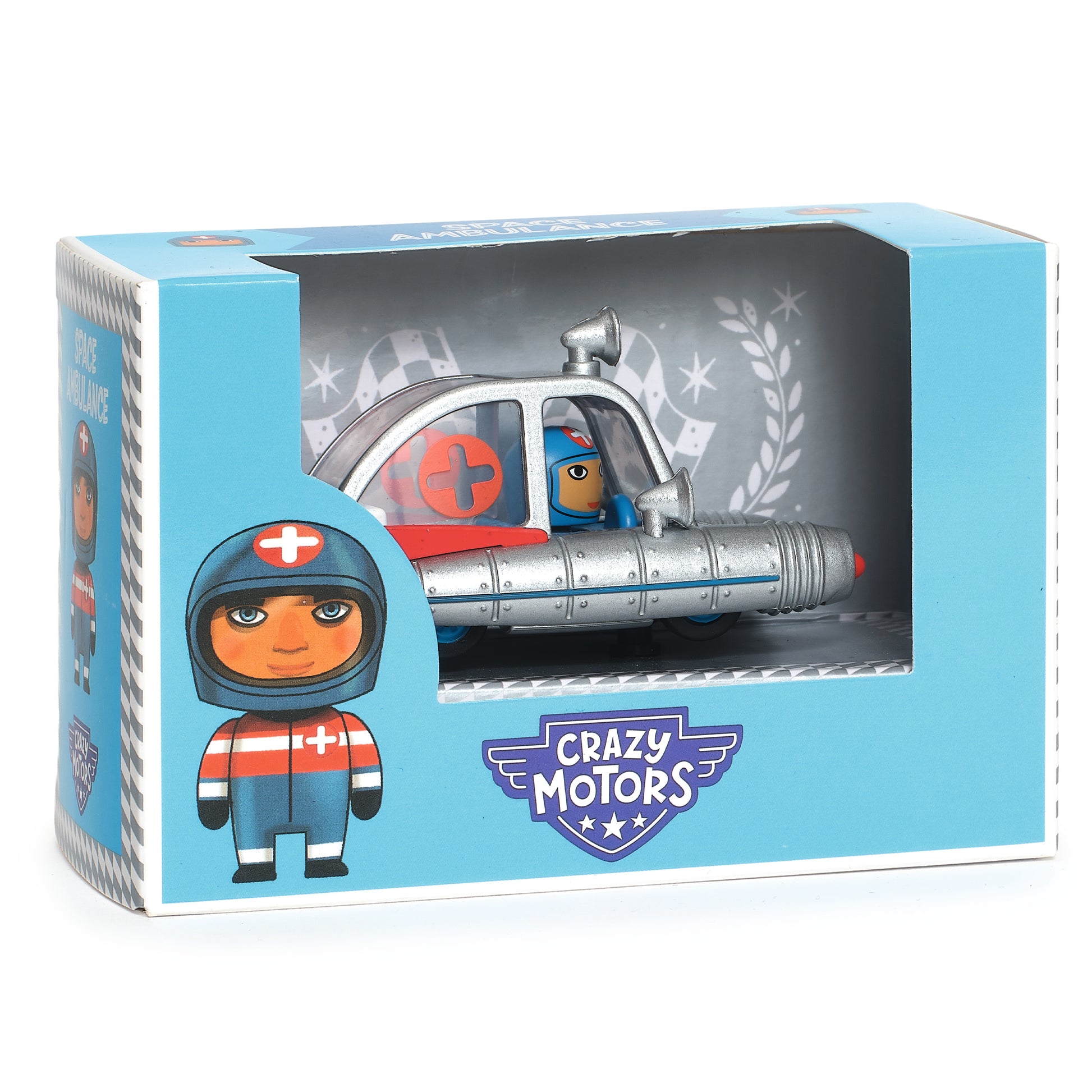 Djeco Auto Auto Crazy Motors Space Ambulance – Rescate Espacial- Djeco DJ05458